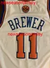 100% zszyty Ronnie Brewer Basketball Jersey Męskie kobiety Młodzież Niestandardowy numer numeru