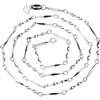 Halsband kedjor koppar silver pläterad halsband silverpläterad twistkedja vinkelkedja 18 45cm silverpläterad halsband