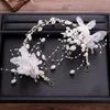 Earrings & Necklace Super Fairy Pearls Rhinestone Butterfly Headbands Pendant Tiaras And Crowns Bride Wedding Hair Accessories FORSEVEN