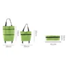 Oxford Cloth Shopping Bag With Wheels Folding Cart Foldable Trolley Reusable Grocery Organizer Market Storage Bags