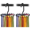 Hooks Creative Multi-Functional Plastic Tie Rack Mini Rotating 20 Claw Hanger Scarf Tillbehör Storage Racks Partihandel Varor