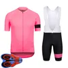 Lato Rapha Team Męskie Krótki Rękaw Jervey Koszulki BIB Szorty Zestaw Wyścigi Stroje rowerowe Outdoor Sports Uniform Ropa Ciclismo S21040609