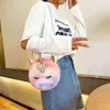 Dziecięca kreskówka jednorożca Rainbow jasny różowy na jednym ramię Messenger Bag moda dzieci koreańskie chirstmasy piękne