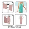 Sexy Beach Bikini Cover-Ups for Women Dress White Swimsuit Cover Up Fishnet Sarong Wrap 210629