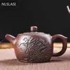 Nlslasi Yixing TeapoT Pot Raw鉱石カスタムギフト紫粘土セットケトル中国茶道エチケットティーポット210621