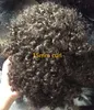 Męska Peruka 4mm 6mm 8mm 10mm 12mm 15mm Afro Wave Full Pu Toupee African Americans Indian Virgin Remy Wymiana Ludzkich Włosów dla Czarnych Mężczyzn Szybka Express Dostawa