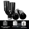 Universal M Performance Dual 80mm outlet Exhaust Pipe Carbon Fiber Black Stainless Steel End Tips car Muffler for BMW Series modif307d