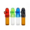 2022 Новые 24 шт. / Лот Пластиковое стекло 67 мм Диспенсер Dispenser Pullet Rocket Form Snorter Sniffer Pill Box Nasal Case