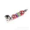 Creative color round bead pipe metal small pipes fittings for smoking