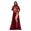 Maternité Pographie Body Robe Outfit Femmes Enceintes Robe Grossesse Tir Po Dentelle Extensible 2pcs en 1 210922