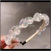 Clips Barrettes Sieraden Drop levering 2021 Ins Boutique Crystal Sticks Pearl Designer Hoofdbanden Clear Flower Girls Hoofdband Fashion Hair Ac