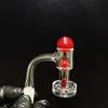 10mm 14mm macho fumar quartzo prego banger 45 ° 90 ° Top reto Top espesso acessórios de vidro para água Bong Piperuby Terp Pearl Ball