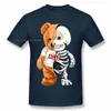 Men039s TShirts Funny Skull Teddy Bear Skeleton T Shirts Casual Clothes Men Fashion Clothing Cotton TShirts Tee Top7582168