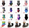 US Flag Face Bandana Neck Party Masks Gaiter Sun UV Dammskydd Återanvändbar Halv Scarf Motorcykel Cyklingmask för Män Kvinnor GCA13142