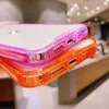 iPhone 14 13 12 11 Pro Max 7 8 Plus Luxury Soft TPU + Acrylic Shockproof Covers for Samsung S22 Ultra Note 10 A53 5G in OPPバッグ