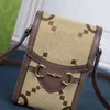 Moda bayanlar mini zincir omuz çantası lüks haberci çantalar klasik yüksek kaliteli deri cep telefonu çanta cüzdan tasarımcı çanta tote kutu pm kahverengi