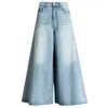 Baggy-Jeans, hohe Taille, Übergröße, Kleidung, ausgestellt, für große Damenhosen, Denim, weites Bein, Cargo 220324