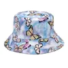 Berets Tie Dye Eimer Hut Für Männer Frauen Reversible Mode Hip Hop Fischer Bob Straße Outdoor Reise Jungen Mädchen Panama capBerets Wend22