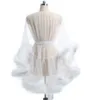 Sleepwear Short Feather Robe Vestido de Bridal Boudoir Sheer Robe Tulle Illusion Birthday Costume