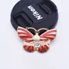 Metal color butterfly Cell Phone Mounts Holders Ring Buckle Lazy Bracket Universal 360 degree rotating Desktop Stand
