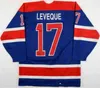 Nik1 2020 Custom Vintage OHL 1989-92 17 Guy Leveque Cornwall Royals Game Worn Hockey Jerseys