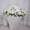 2022 corona de flores artificiales para niñas, diadema, accesorios para el cabello de boda, tocado, guirnalda Floral para mujeres y niñas, tocado de flores nupciales