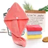 200pcs/lot Microfibre Shower Hair Drying Wrap Towel Quick Dry-Hair Hat Cap Bath Towel-Shower Drying-Wrap Turban Head SN4502