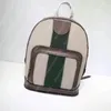 Mochila de diseñador Mochila escolar de lona de alta capacidad Bolsos de celosía de diamantes Bolso de viaje informal Adorno de cuero genuino Bolso de lujo para mujer Metal Unisex