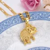 Pendant Necklaces Kawaii Animal Elephant Long For Women Charms Dubai Gold Color Necklace Fashion JewelryPendant