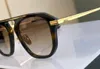 Pilot Sunglasses Geometric Black Gold 416 Men Sun Shades Driving Glasses with Box9313507