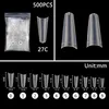 False Nails 10Bags 500PCS/Bag Wholesale White/Clear Full/Half Cover Acrylic Ballet Coffin French Long/Short Nail Tips Press On NailsFalse