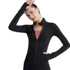 Yoga Jacket Women's Zipper Pocket Sports Top Running Fitness Cardigan Gym Clothes Lady Girl Workout Exercise Shirt Coat