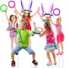 Easter Inflatable Bunny Ring Toss Game Toy Rabbit Ears Balloon Toys Gift For Kid Easter Party Decor