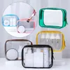 Storage Bags Transparent Make Up Pouch Wash PVC Clear Makeup Cases Beautician Cosmetic Holder Travel OrganizerStorage