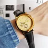 Hommes montre de luxe marque de mode montres pour femmes dame fille Style bracelet en cuir montre-bracelet à Quartz montre à Quartz pour hommes