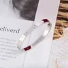 Bracelets manchette haute édition pour femmes et hommes, bijoux d'amour, couleur or argent rose, acier 316l avec clé 15cm à 22cmlll