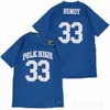 Chen37 Men Movie 33 Al Bundy Polk High Maglia da calcio Vendita Squadra Colore Blu Traspirante Puro cotone Ricamo e cucito di alta qualità