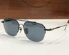 Neue Modedesign-Retro-Männersonnenbrille 8086 quadratische Titan-Halbrahmen-High-End-großzügige Outdoor-UV400-Schutzbrille