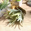 Dekoratif Çiçekler Çelenk Yapay Bitki Duvar Simülasyon Boynuz Yaprak Buketi Yeşil Düğün Arka Plan Ev Partisi Dekorasyon Çiçek Arra
