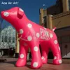 Factory Direct Sales Air Blown Animal 13 Feets Altura Pink Dog para Exposição de Publicidade