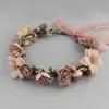 Headpieces Boho Wreath For Women Girl Floral Tiaras And Crowns Bride Noiva Bridal Wedding Garland Hair JewelryHeadpieces