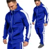 Zogaa Brand Herr Tracksuit Casual Cotton Tracksuit Men 5 Colors Tracksuit For Men 2 Pieces Set Dragkedja Sweatsuit Plus Size S-XXXL 201210