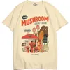 Le champignon mignon t-shirt femme Harajuku Vintage années 80 90 coton à manches courtes Kawaii graphique drôle t-shirt vêtements de rue 220411