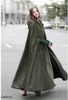 Dameswol Blends Dames Winter Warm Hooded Blend Long Cape Ponchos Cloak Jacket Kostuum Poncho Coat Mouw Windbescherming Phyl22