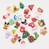 Decorações de arte de unhas 24 grades design de natal amuletos de desenhos animados 48 peças conjunto de acessórios de manicure de ano de natal box28061800151