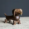 Wholesale Teckel sausage dogs wooden puppies Dackel home car accessories birthday gifts can be issued German Dachshund 201210