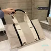 2022 Damen Handtaschen Einkaufstasche Einkaufstasche Handtasche hochwertige Mode Leinen Große Strandtaschen Luxus Designer Reisetasche