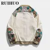RUIHUO Bestickte Bomberjacke Männer Mantel Koreanischen Stil Bomber Jacken Für Männer Marke Streetwear 5XL 2022 Neuheiten T220816