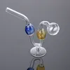 Design exclusivo Pyrex vidro de vidro queimador de óleo tubulação colorido fumar acessórios de petróleo de óleo tubulações mini mão queimando equipamento deb para tubos tabaco erva seca sw121