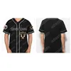 Xflsp GlaC202 Black Clover Baseball Jersey Double Cousu Nom et Numéro Film Jersey Pour Hommes Femmes Jeunesse Haute Qualité Expédition